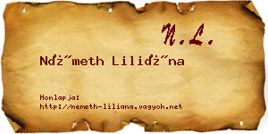Németh Liliána névjegykártya